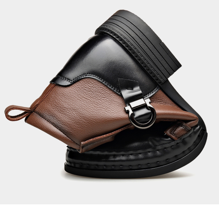 Carlos - Botines de cuero genuino para hombre – Resistentes, elegantes y cómodos todo el día, tanto para el trabajo como para el ocio 🔧