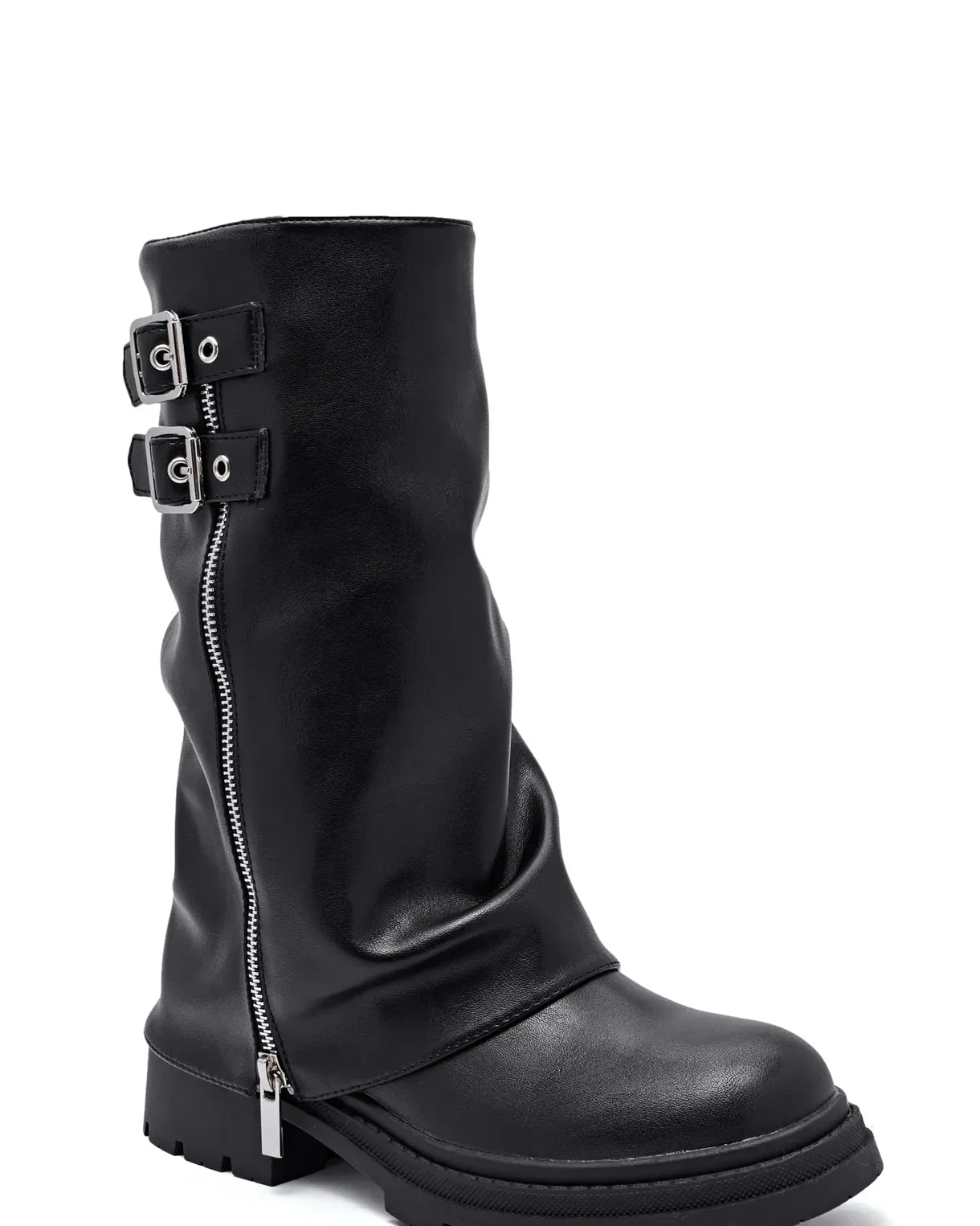 Angela - Botas con cremallera de cobertura