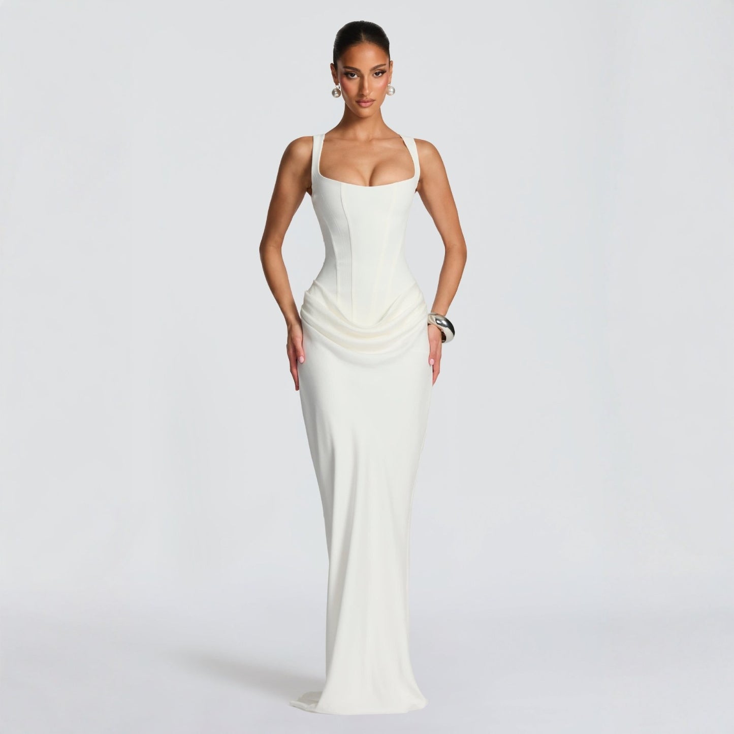 Aurora - Vestido Largo – Elegancia Esculpida