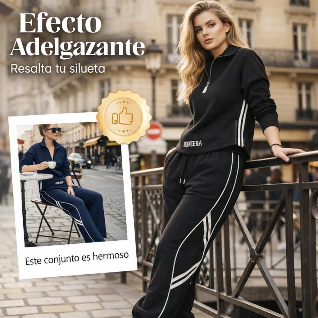 Trinidad - Conjunto Deportivo Casual para Damas con Media Cremallera – Cómodo, Deportivo y Estiloso