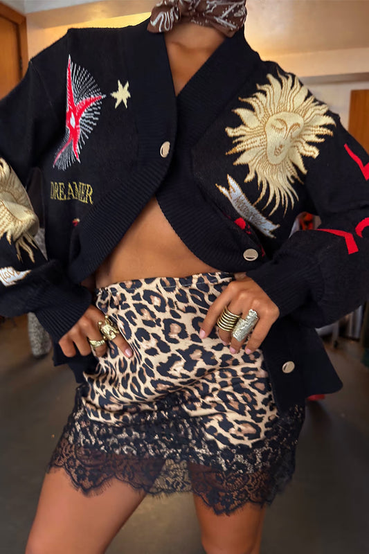 Lara / Cárdigan místico camello