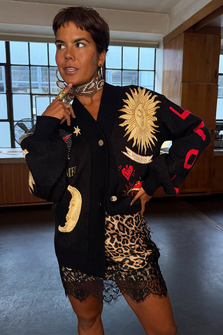 Lara / Cárdigan místico camello