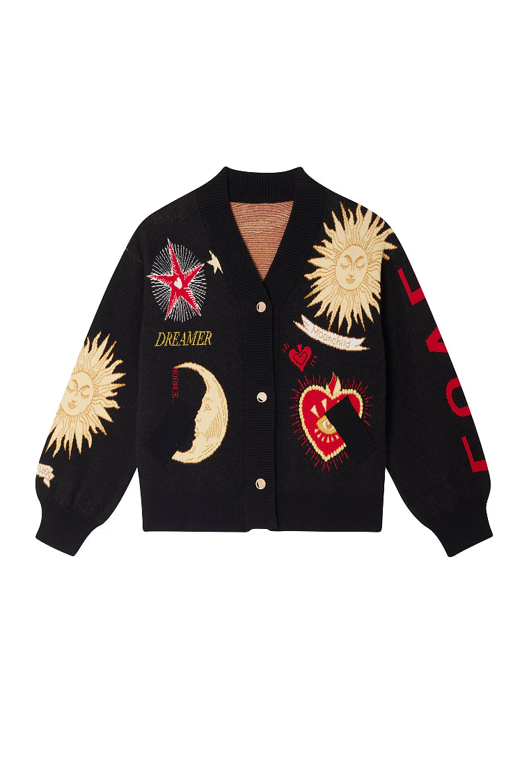 Lara / Cárdigan místico camello