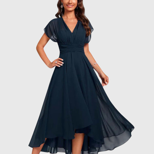 Rumi - Vestido de corte A-line con Escote en V