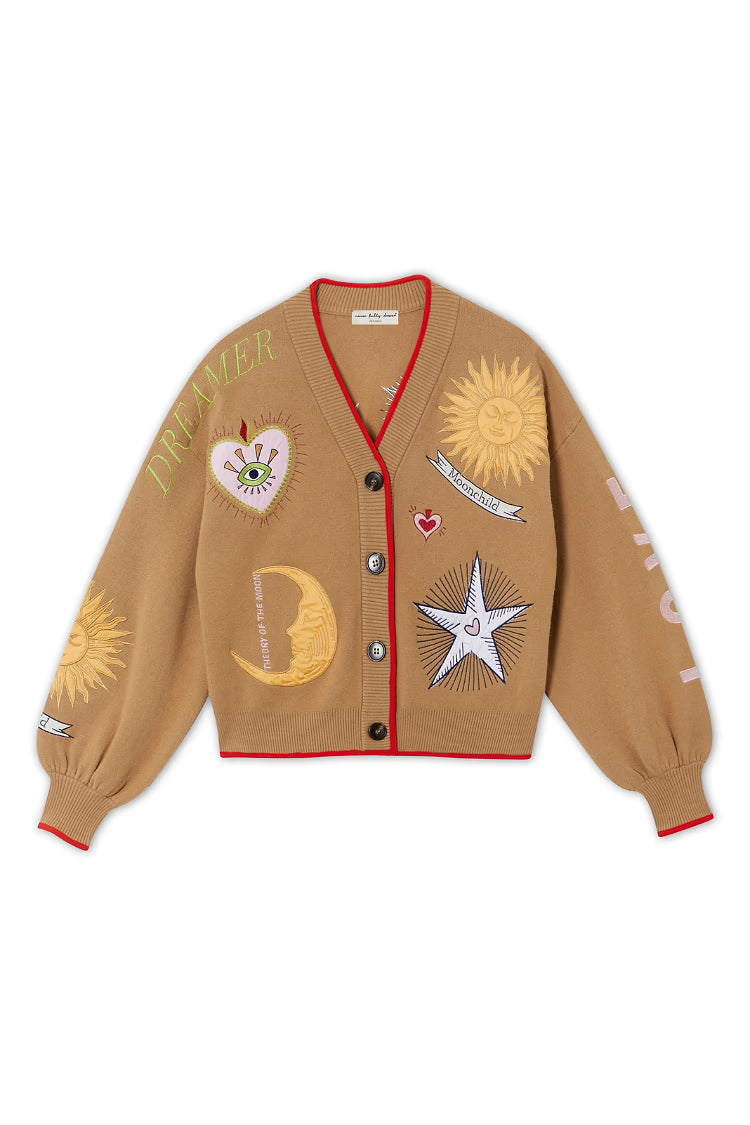 Lara / Cárdigan místico camello