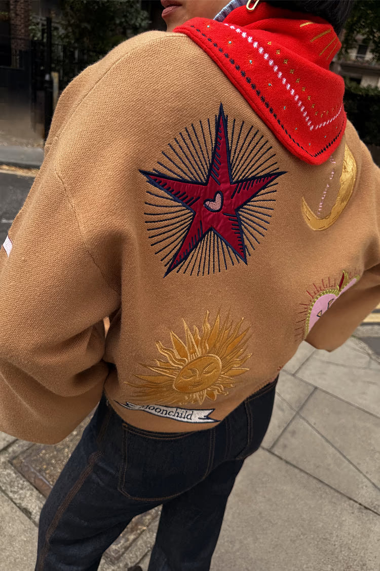 Lara / Cárdigan místico camello