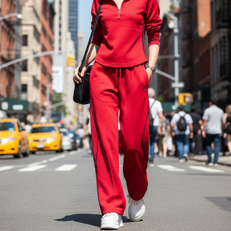 Trinidad - Conjunto Deportivo Casual para Damas con Media Cremallera – Cómodo, Deportivo y Estiloso