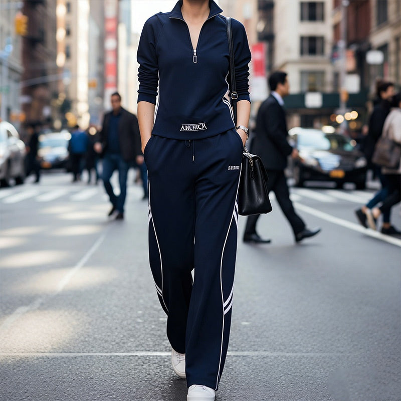 Trinidad - Conjunto Deportivo Casual para Damas con Media Cremallera – Cómodo, Deportivo y Estiloso